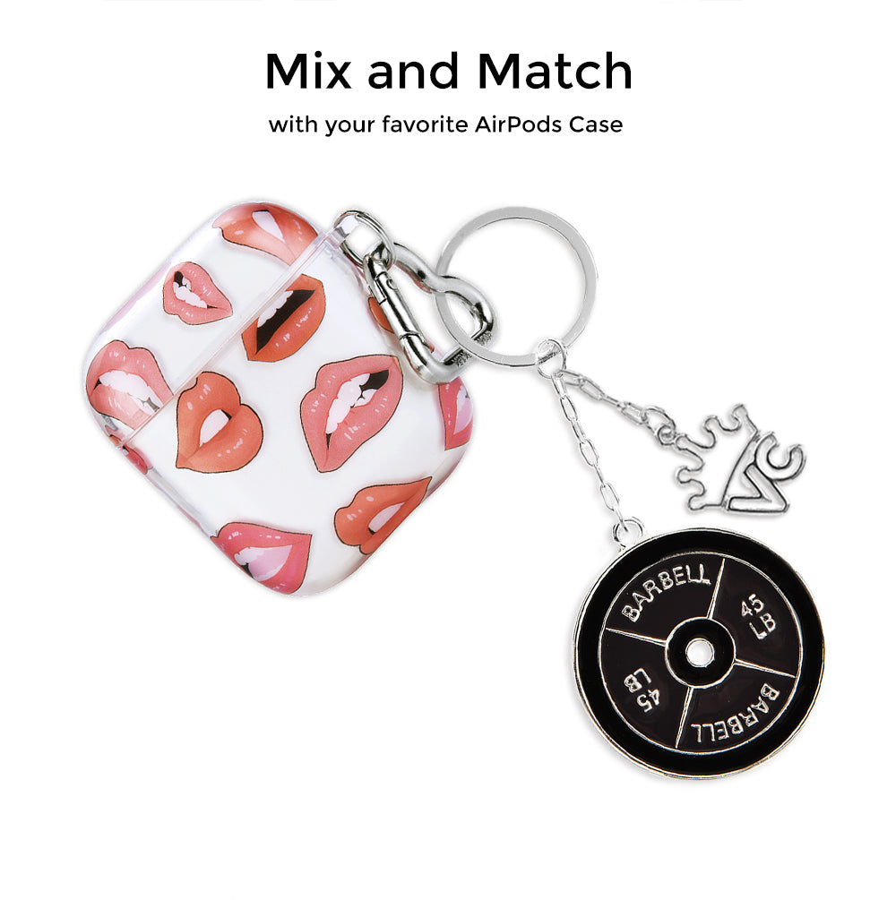 Barbell Keychain