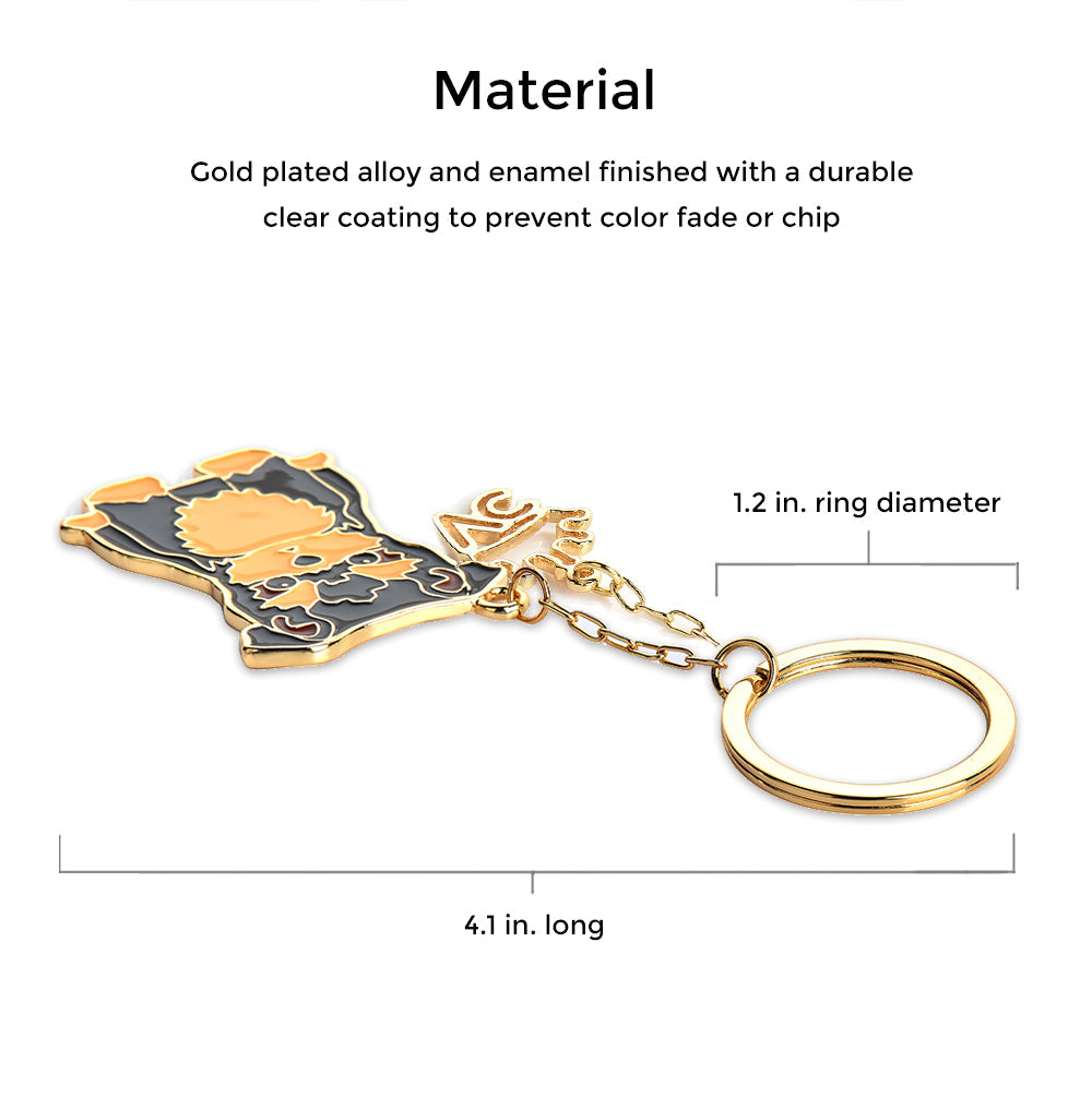 Yorkie Keychain
