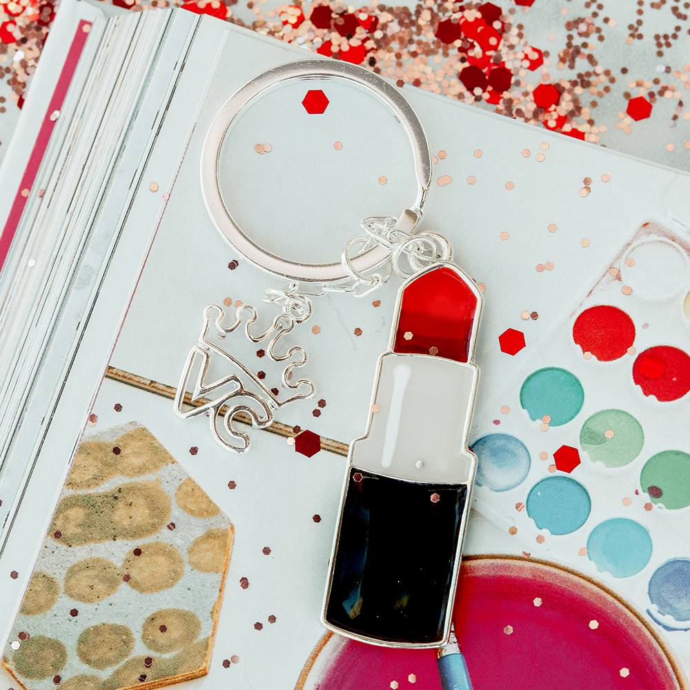 Lipstick Keychain